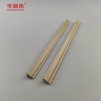 High Quality Wpc Glazing Sidelite Bead Nature Wood Color Wpc Moulding For Building Decoration