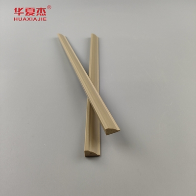 High Quality Wpc Glazing Sidelite Bead Nature Wood Color Wpc Moulding For Building Decoration