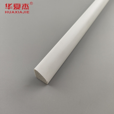 Hot Sale Pvc Moulding 1/2'' Quarter Round White Vinyl 12' Waterproof Profile Pvc Interior Decoration