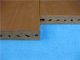 UV Resistant Plastic Outside Wpc Decking Flooring With Smooth Brushed Surface