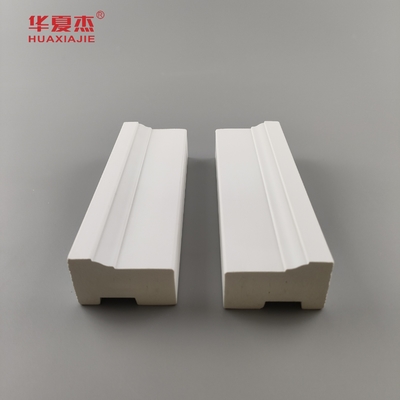 Cost Price Wpc Brickmold 2'' Wood Grains Pvc Door Frame Moulding Waterproof Home/office Decor
