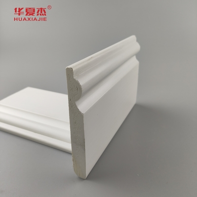 High Quality Pvc Base Moulding White Smooth Surface 95x12mm Pvc Skirting Indoor Decoration