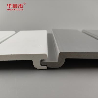 Wholesale Pvc Slat Wall Panel White And Grey Garage Panel Waterproof Wall Decoration Ondoor