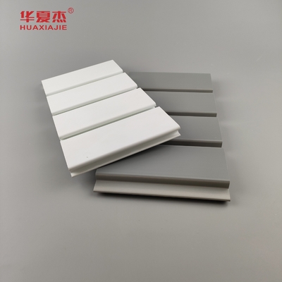 Wholesale Pvc Slat Wall Panel White And Grey Garage Panel Waterproof Wall Decoration Ondoor