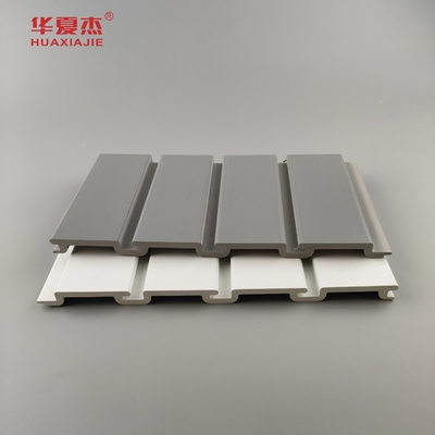 Wholesale Pvc Slat Wall Panel White And Grey Garage Panel Waterproof Wall Decoration Ondoor