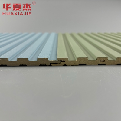 New Design Wpc Fluted Wall Panel Waterproof Laminated Wpc Pvc Anti Scratch Panels For Wall Indoor Decoration