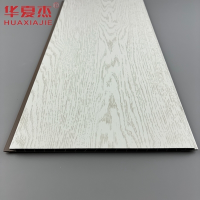 Best Selling Laminated White  Pvc Wall Panel Simulated Wood Grain Pvc Ceiling Decor Panel For Apartment