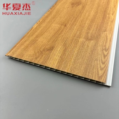 Wholesale Nature Wood Color Waterproof Wall Pvc Panel Building Decoration Material