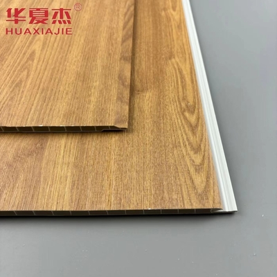 Wholesale Nature Wood Color Waterproof Wall Pvc Panel Building Decoration Material