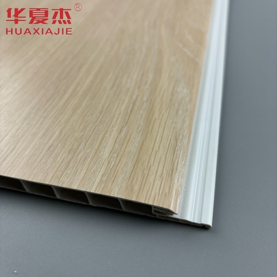 Modern Design Oak Color Pvc Wall Panel U-shaped Pvc Interior Panel Moisture Proof Building Material