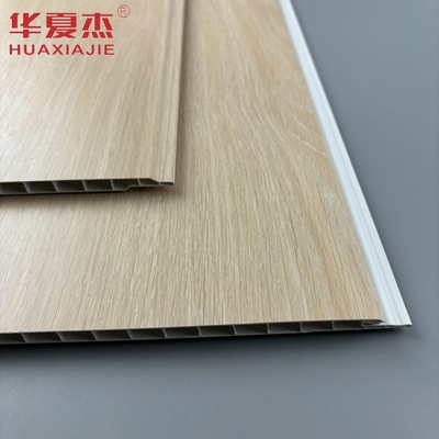 Modern Design Oak Color Pvc Wall Panel U-shaped Pvc Interior Panel Moisture Proof Building Material