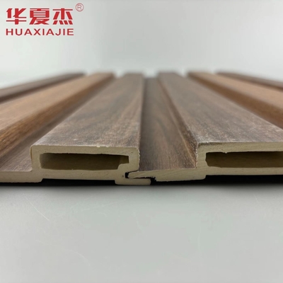 High Quality  Woodgrains Laminated Wpc Fluted Wall Panel Outdoor Wall Wpc Panels Residential Decoration