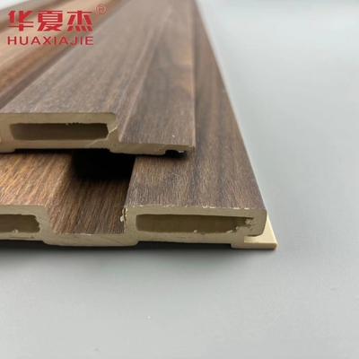 High Quality  Woodgrains Laminated Wpc Fluted Wall Panel Outdoor Wall Wpc Panels Residential Decoration