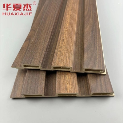 High Quality  Woodgrains Laminated Wpc Fluted Wall Panel Outdoor Wall Wpc Panels Residential Decoration