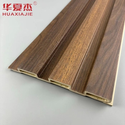 High Quality  Woodgrains Laminated Wpc Fluted Wall Panel Outdoor Wall Wpc Panels Residential Decoration