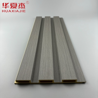 Wholesale Hot Sale Dark Grey Wpc Wall Panel Wood Grains Wpc Fluted Wpc Boards Indoor Wall Decoration