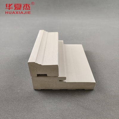 Wood Grain Wpc Brick Mold Wpc Door Frame Wpc Foam Moulding Indoor Decoration