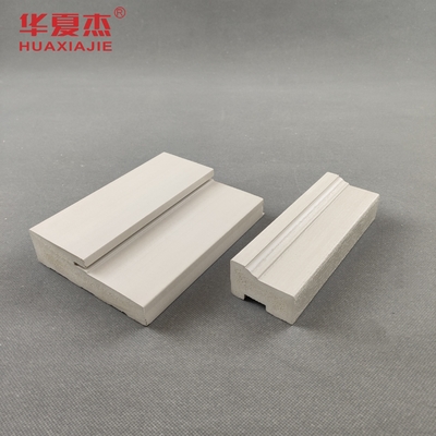 Wood Grain Wpc Brick Mold Wpc Door Frame Wpc Foam Moulding Indoor Decoration