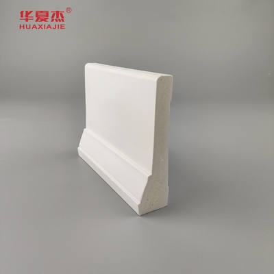 white pvc skirting waterproof pvc baseboard easy to clean