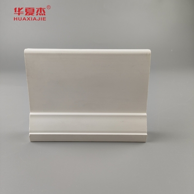 white pvc skirting waterproof pvc baseboard easy to clean