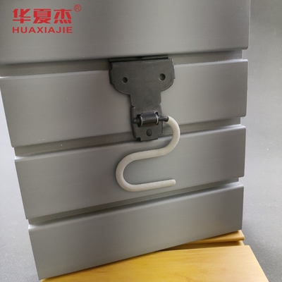 300mm X 17mm PVC Slatwall Panels With Customized Length And Excellent Impact Resistance