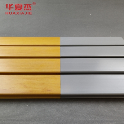 300mm X 17mm PVC Slatwall Panels With Customized Length And Excellent Impact Resistance