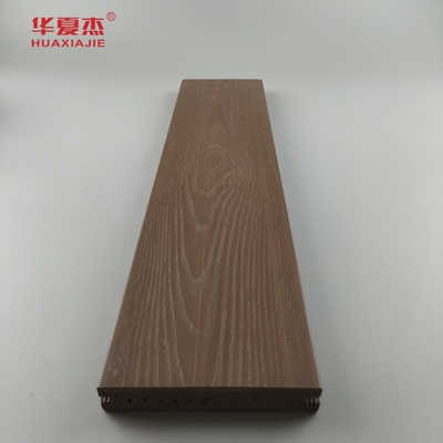 outdoor waterproof wpc decking wood grains anti-uv durable material