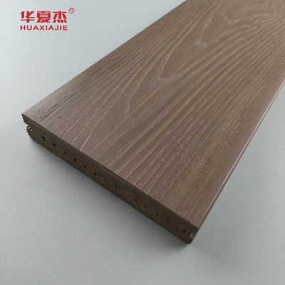 outdoor waterproof wpc decking wood grains anti-uv durable material
