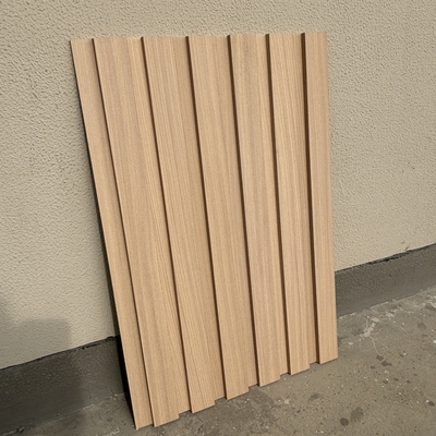 Durable wpc laminated wall panel fluted indoor wall panel decoration wpc