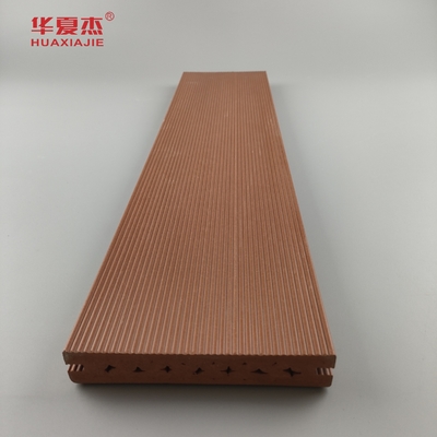 Anti Skid WPC decking Composite Floor Covering 140 x 25mm brown coffee grey teak wood color