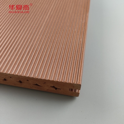Anti Skid WPC decking Composite Floor Covering 140 x 25mm brown coffee grey teak wood color