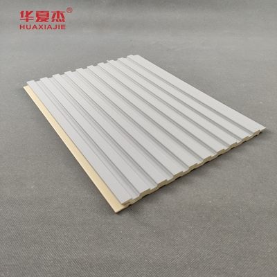 wpc fluted wall panel grey color wpv indoor wall decoration panels waterproof