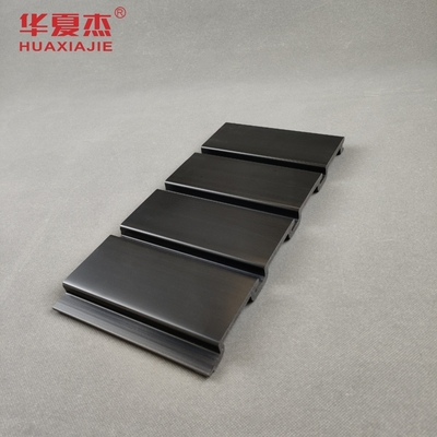Black High Glossy Pvc Slatwall Panels For Home Interior PVC garage panel