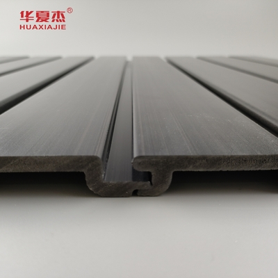 Black High Glossy Pvc Slatwall Panels For Home Interior PVC garage panel