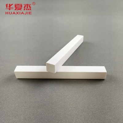 Rectangle Customized Length Pvc Trim Mould For Indoor Environments In White