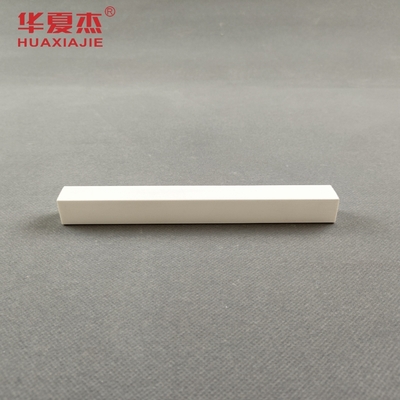 Rectangle Customized Length Pvc Trim Mould For Indoor Environments In White
