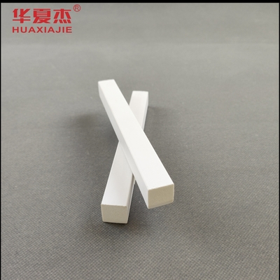 Rectangle Customized Length Pvc Trim Mould For Indoor Environments In White