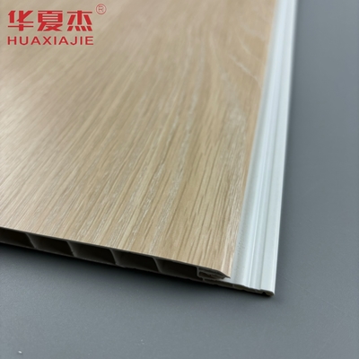 Moistureproof Dark Wooden Color UPVC Wall Panels For Interior Decoration
