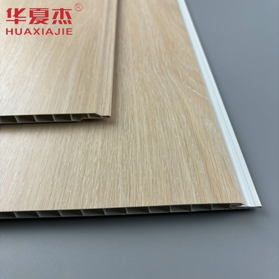 Moistureproof Dark Wooden Color UPVC Wall Panels For Interior Decoration