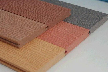 Recyclable Plastic Bathroom WPC Decking Boards Anti Slip Environmentally