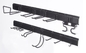 Heavy duty metal slatwall kits for garage and storage black color with hooks and screws