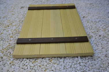 Good price Indoor WPC Composite Wall Cladding , Composite Wood Wall Covering Yellow online
