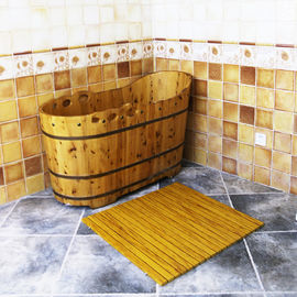 Good price Customized WPC Wood Shower Floor WPC Bathroom Decking 60cm x 40cm online