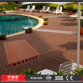 Good price Brushed / Embossed WPC Composite Wood Decking 140 * 25mm Waterproof For Yard online