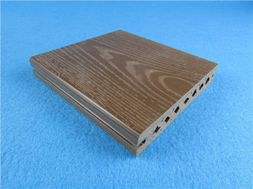 Good price Brushed Wood Plastic Composite Deck Tiles / Exterior Decking Floor 140 * 25mm online