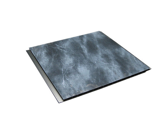 Good price Honeycomb black marble color PVC Wall Panels For Laundry , Strip Shower Wall Panels online