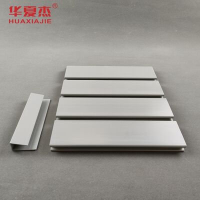 Good price Customized Length Grey PVC Slatwall Panel with Smooth Surface for Garage Storage online