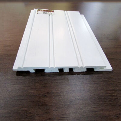 Quality Laminated Waterproof WPC Wall Panel Eco-friendly PVC Wrapped for Indoor Wall Cladding factory