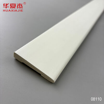 Quality Wholesale Popular 11/32x2-1/8 Bevel Casing Pvc White Base Board Waterproof Skirting Pvc House Decoration factory