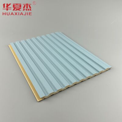 Quality Ecofriendly Recyclable And Environmentally Friendly WPC Wall Panel Modern Design Style PVC Wrapped Waterproof Durable Construction factory